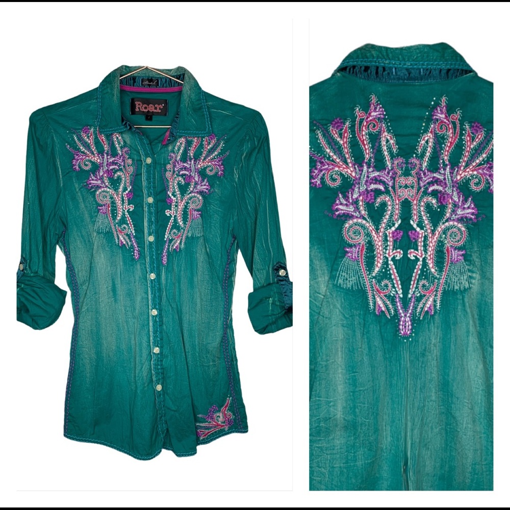Roar Reflora Western Top